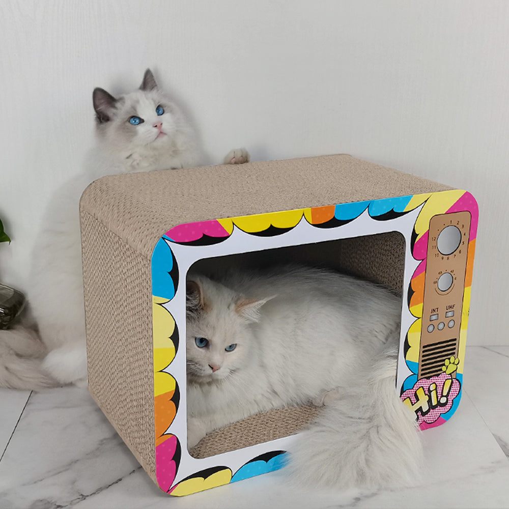 Caja TV Rascador Gatos | Waneka