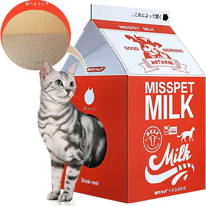 Caja carton para gatos caja de leche